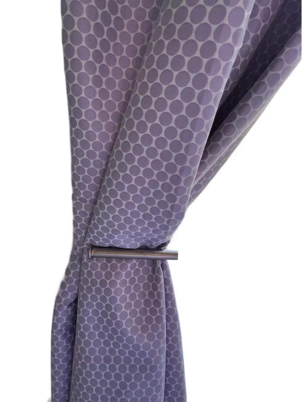 Pottery Barn Kids Purple Polka Dot Blackout Curtain Panel 44x84 Inches 100% Poly